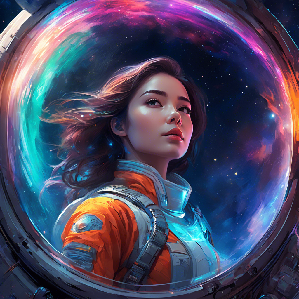 girl in space